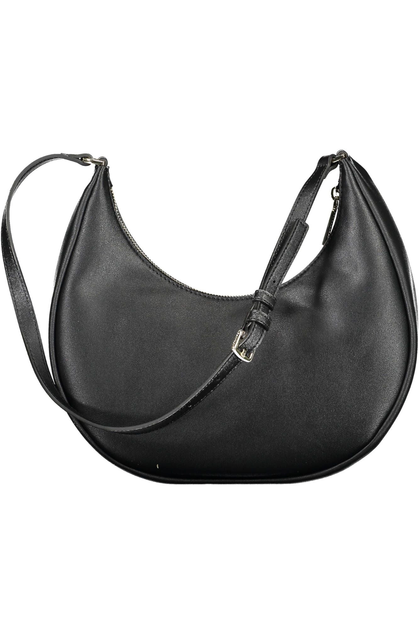 Elegant Black Recycled Shoulder Bag