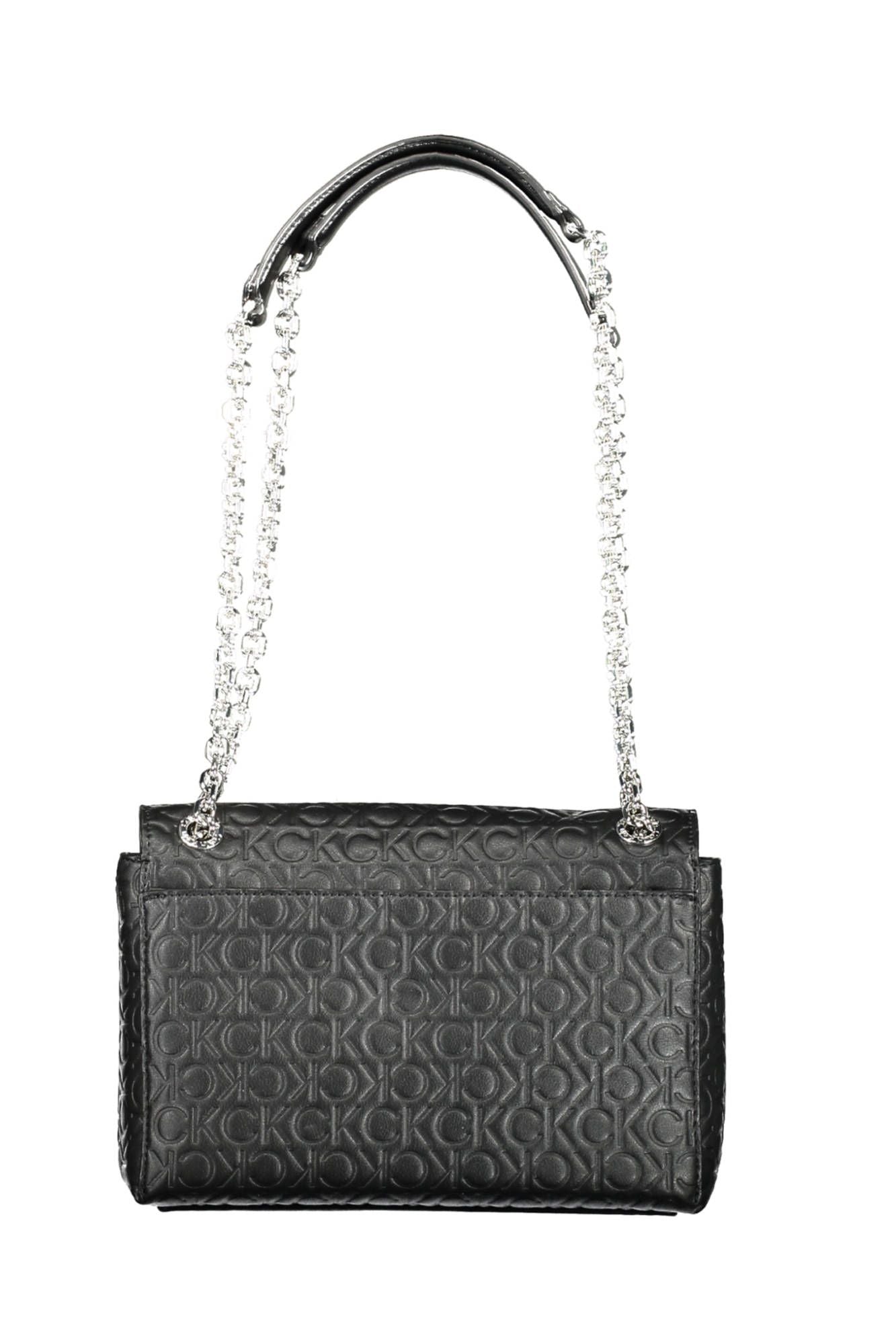 Chic Black Chain Handle Handbag