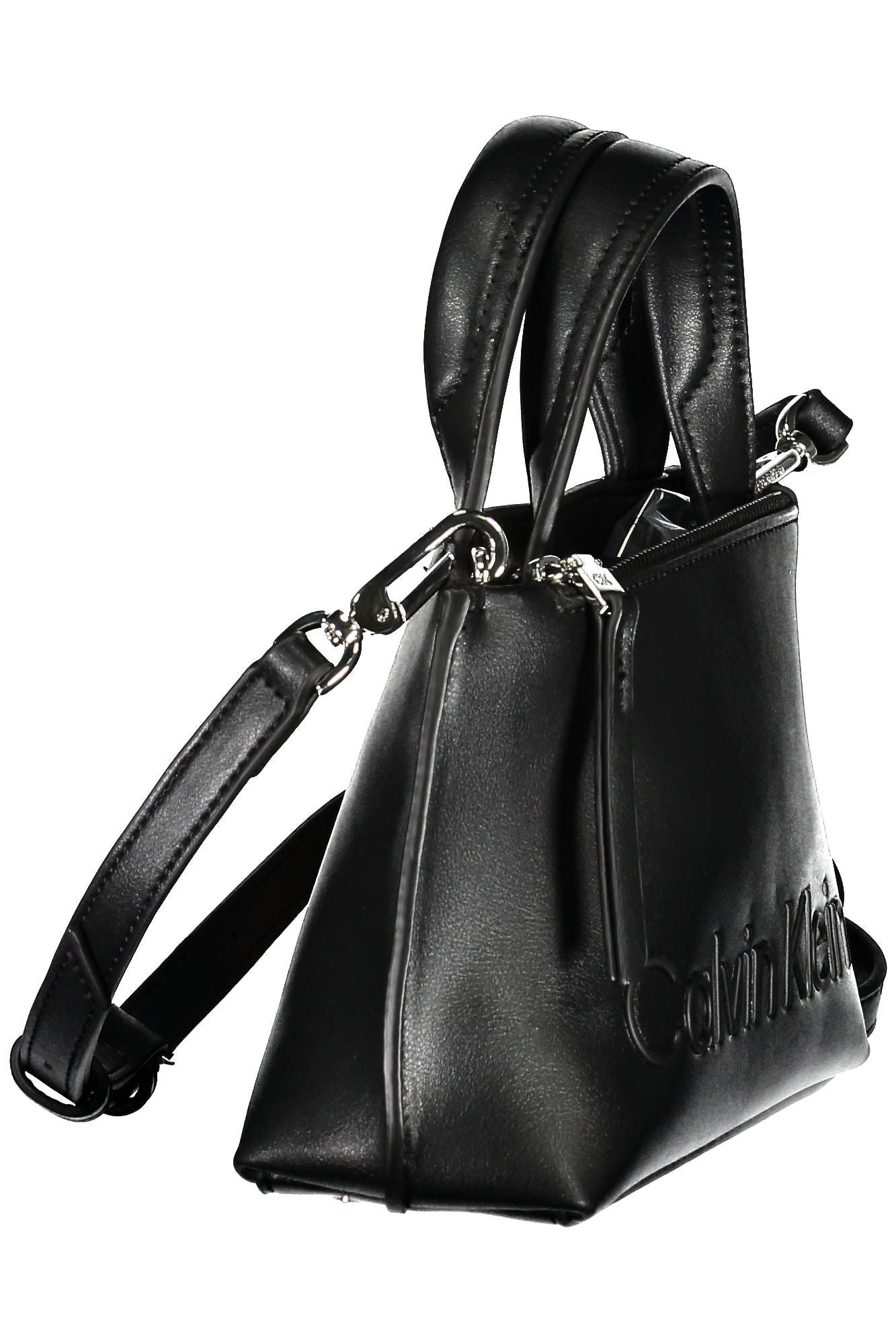 Elegant Black Dual-Handle Designer Bag