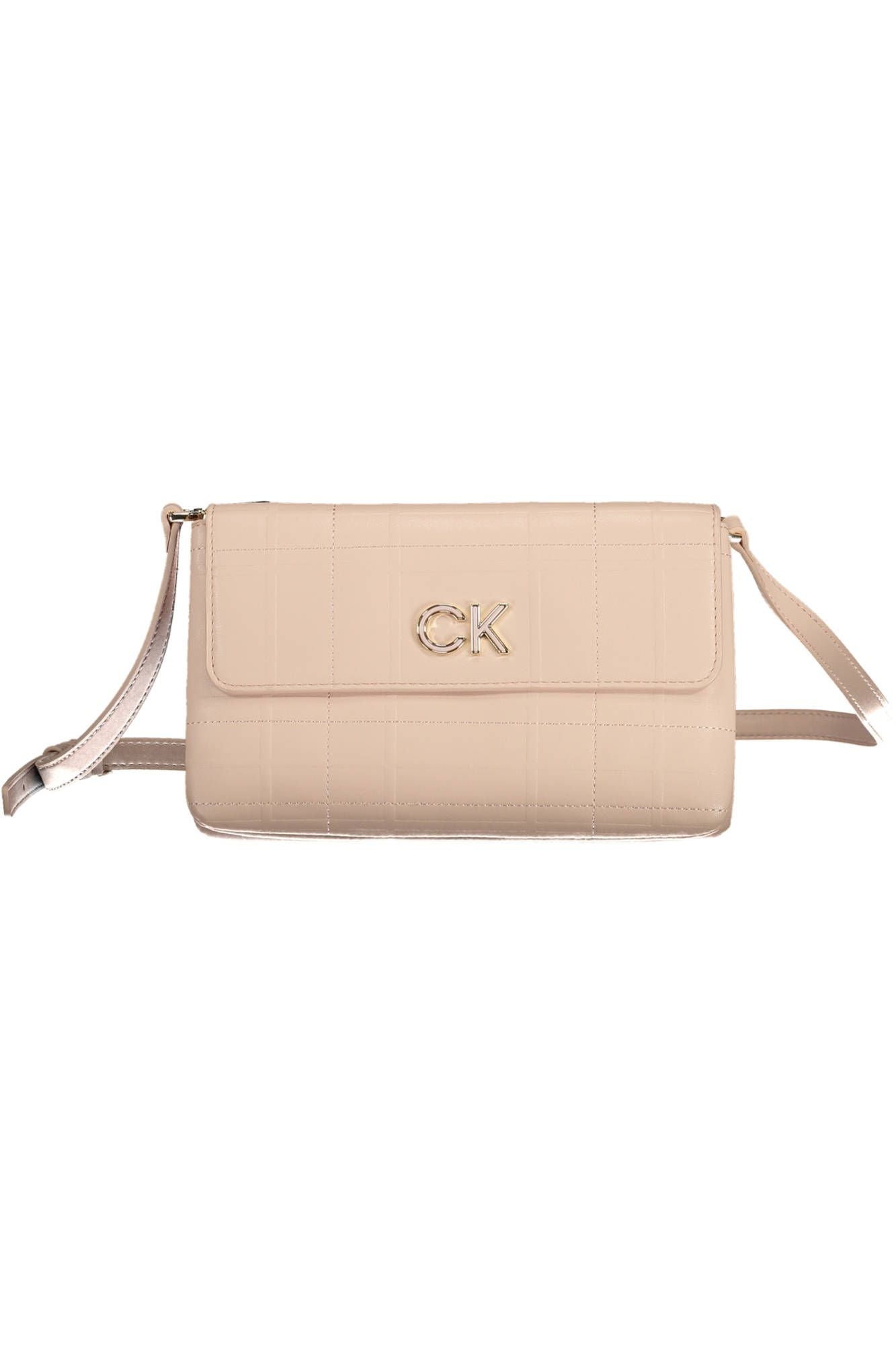 Elegant Pink Shoulder Bag with Contrasting Details