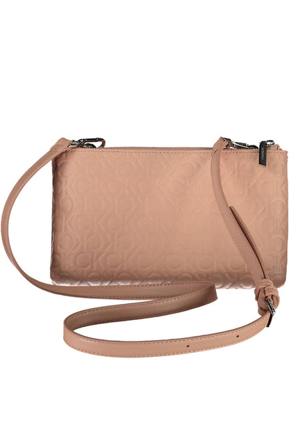 Chic Pink Dual Compartment Shoulder Bag