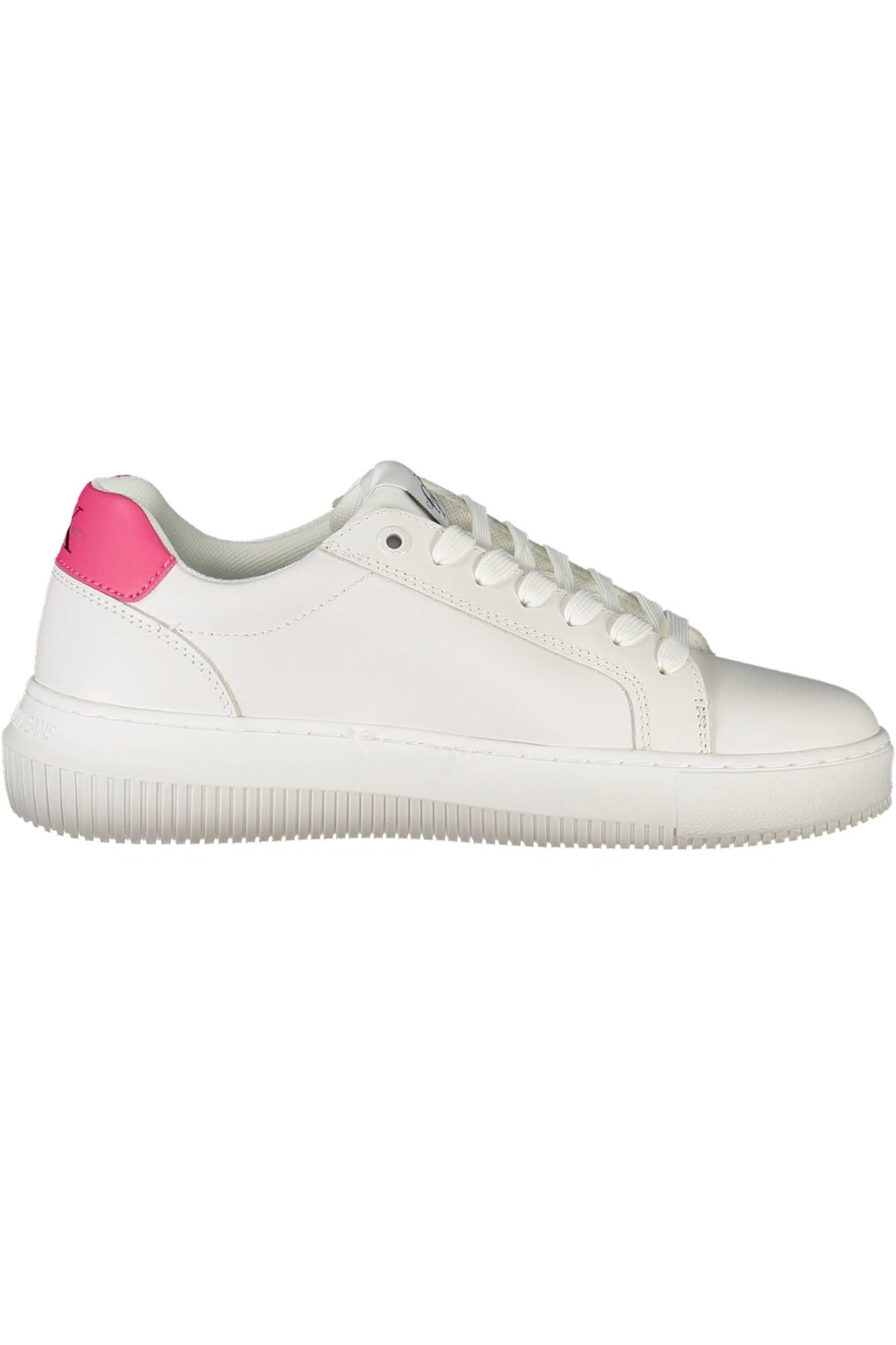 Eco-Conscious White Sneakers with Logo Accent