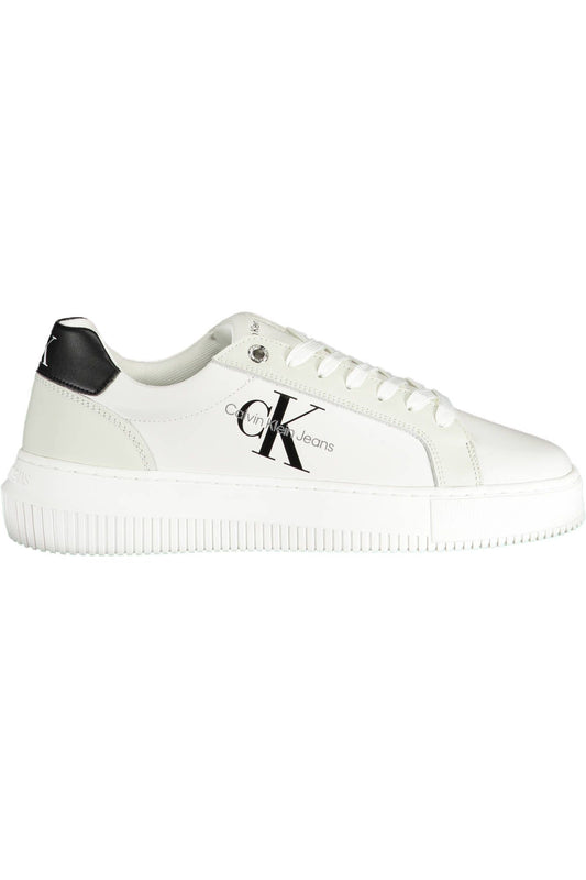 Eco-Conscious White Sneakers with Bold Details