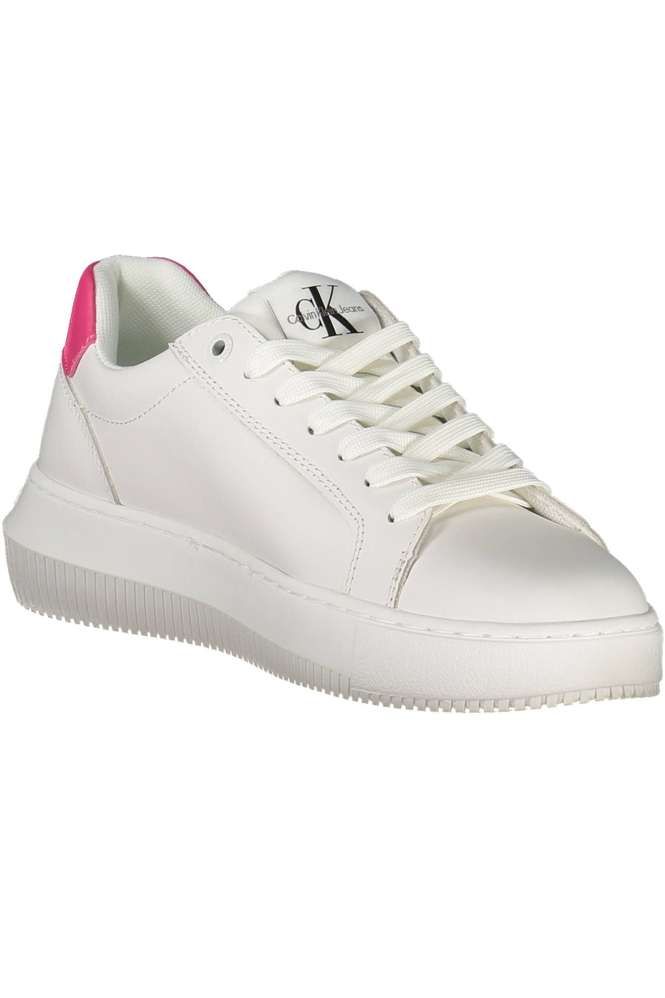 Eco-Conscious White Sneakers with Logo Accent