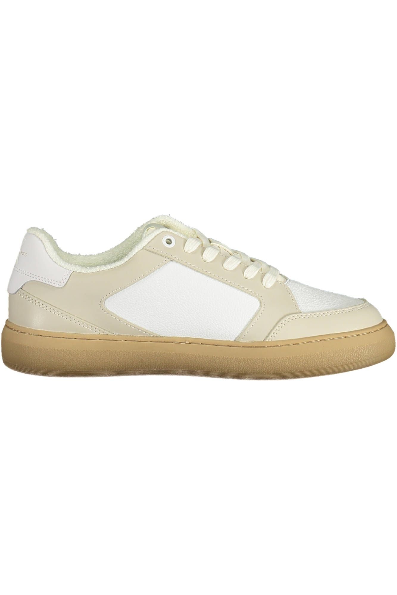 Eco-Conscious White Sneakers with Contrasting Details