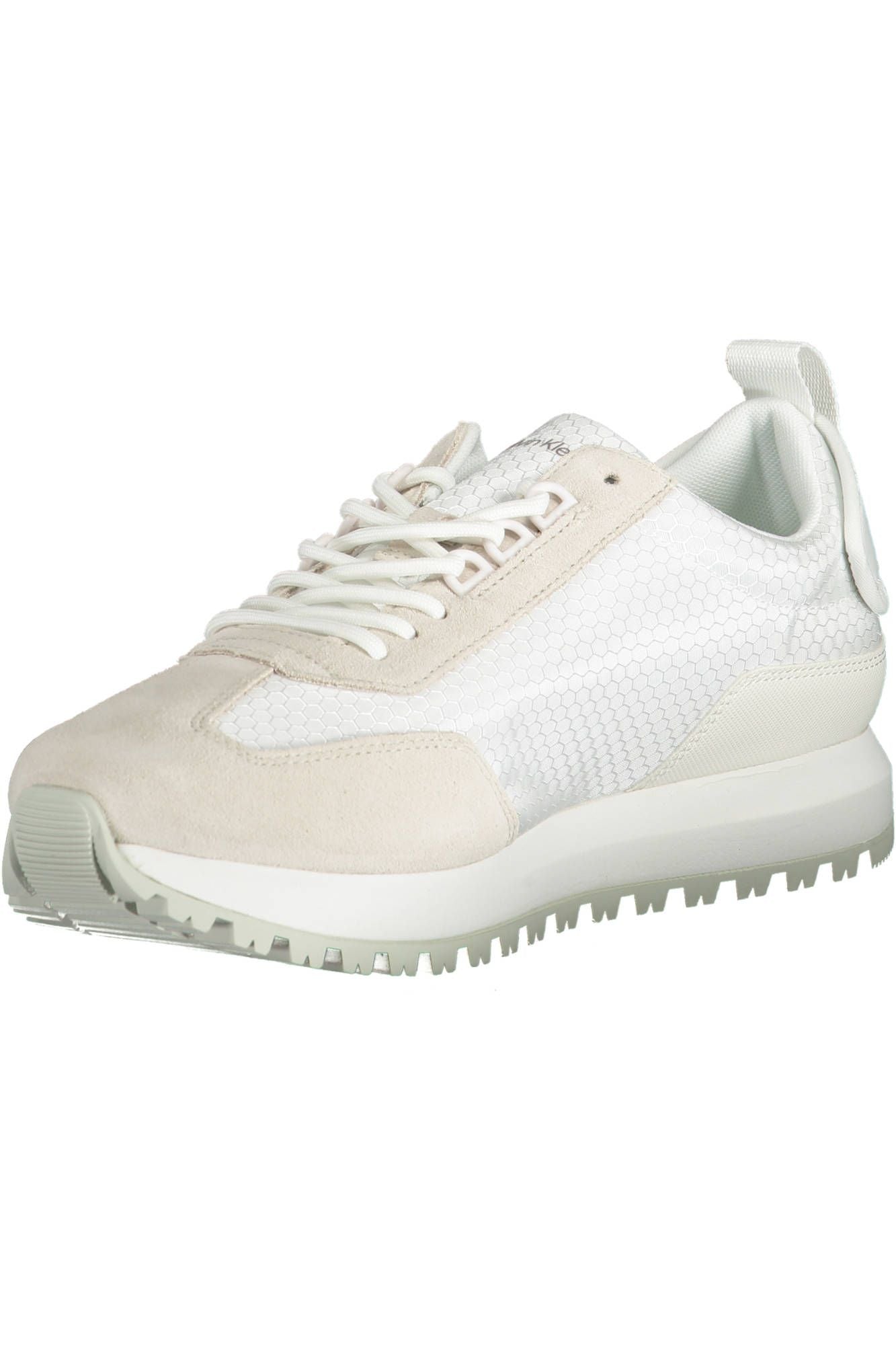 Eco-Friendly White Sneakers with Logo Accent