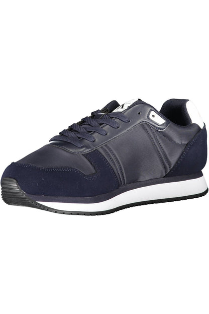 Blue Contrast Sole Sports Sneakers