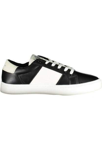 Eco-Conscious Black Sneakers with Iconic Detailing