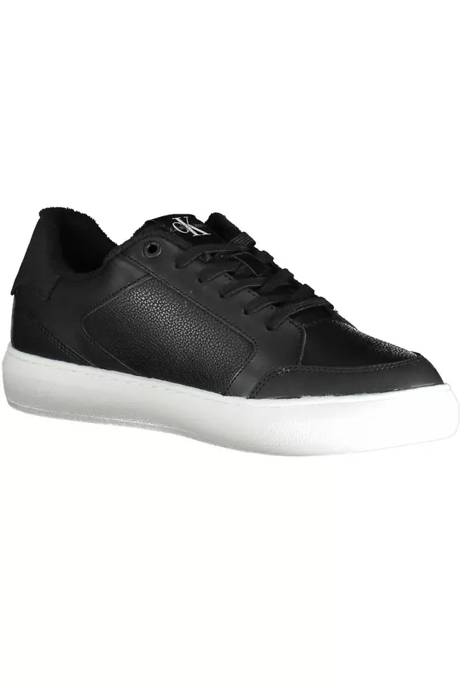 Sleek Black Sports Sneakers with Eco-Friendly Edge