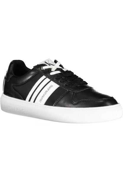 Sleek Black Sporty Laced Sneakers