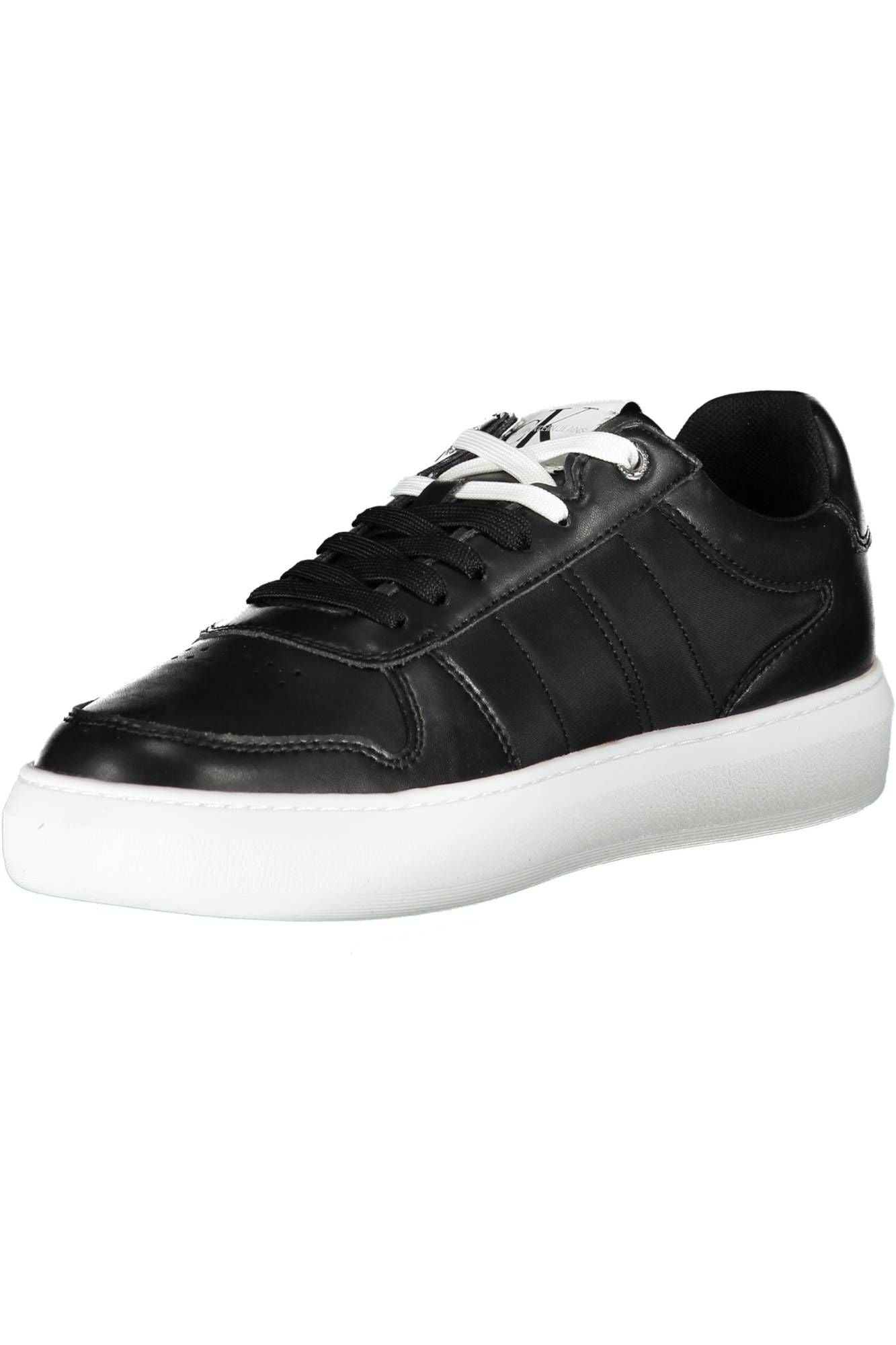 Sleek Black Sporty Laced Sneakers