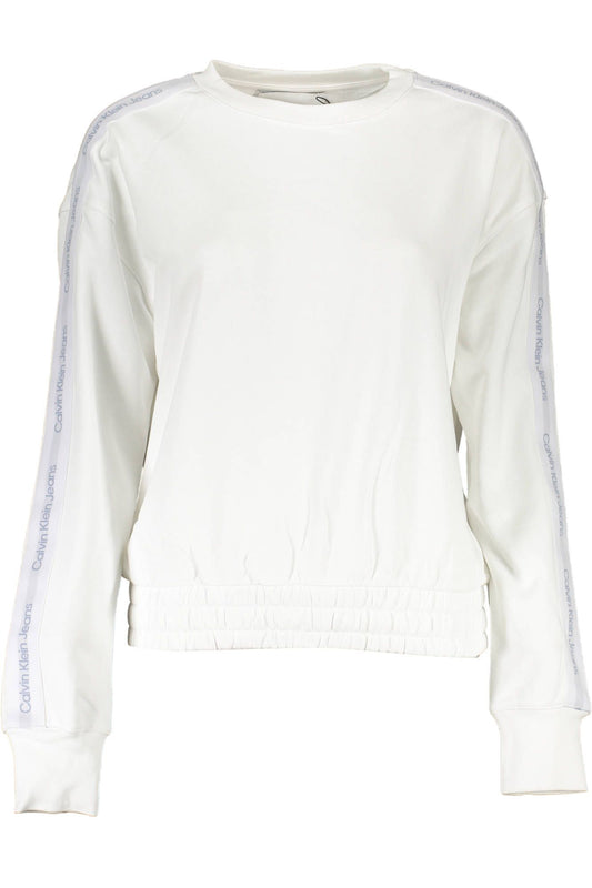 Elegant White Cotton Sweatshirt