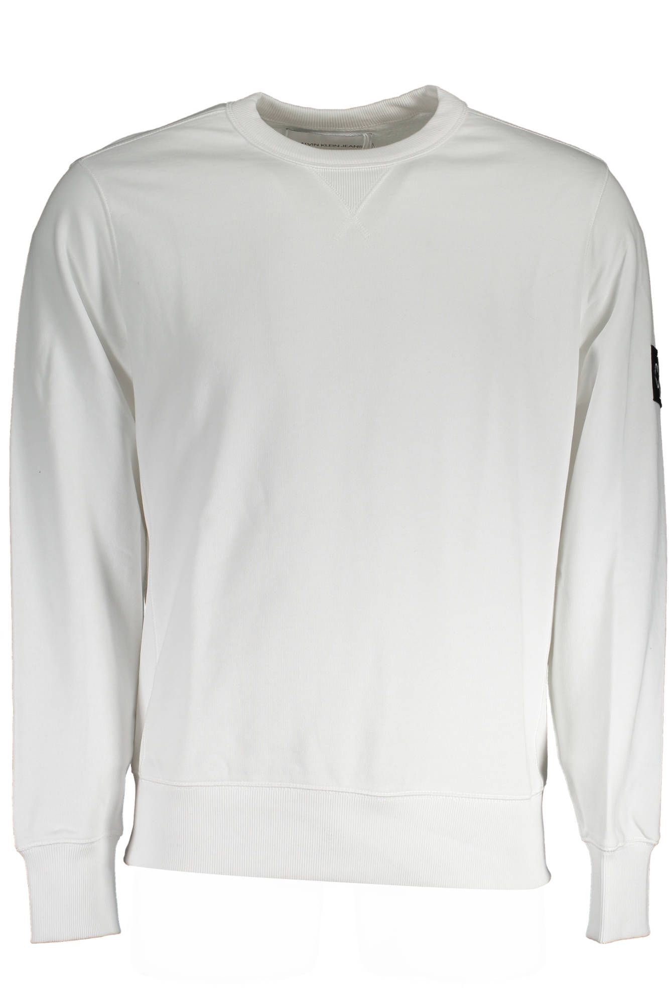 Elegant White Cotton Sweatshirt for Men