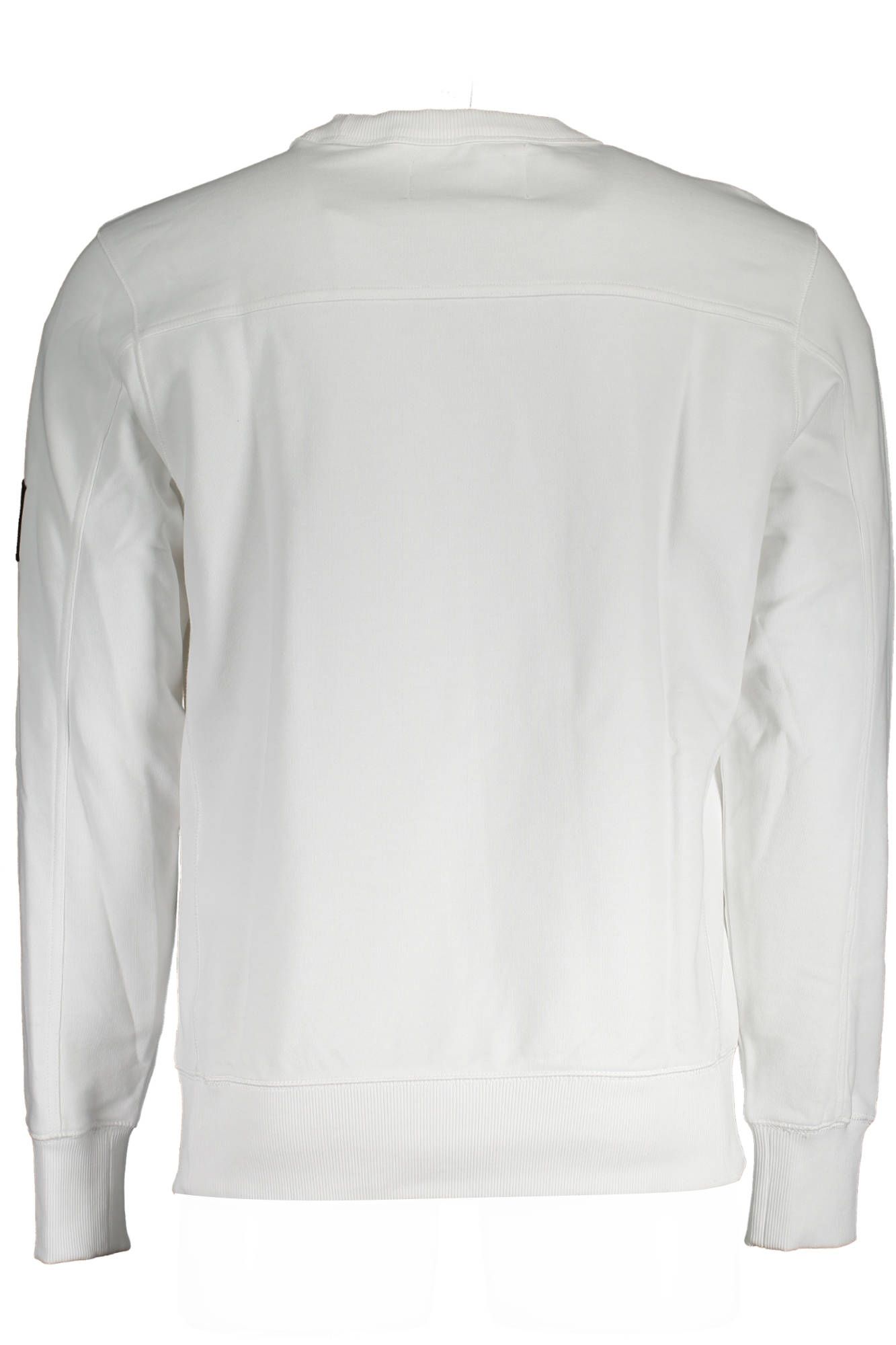 Elegant White Cotton Sweatshirt for Men