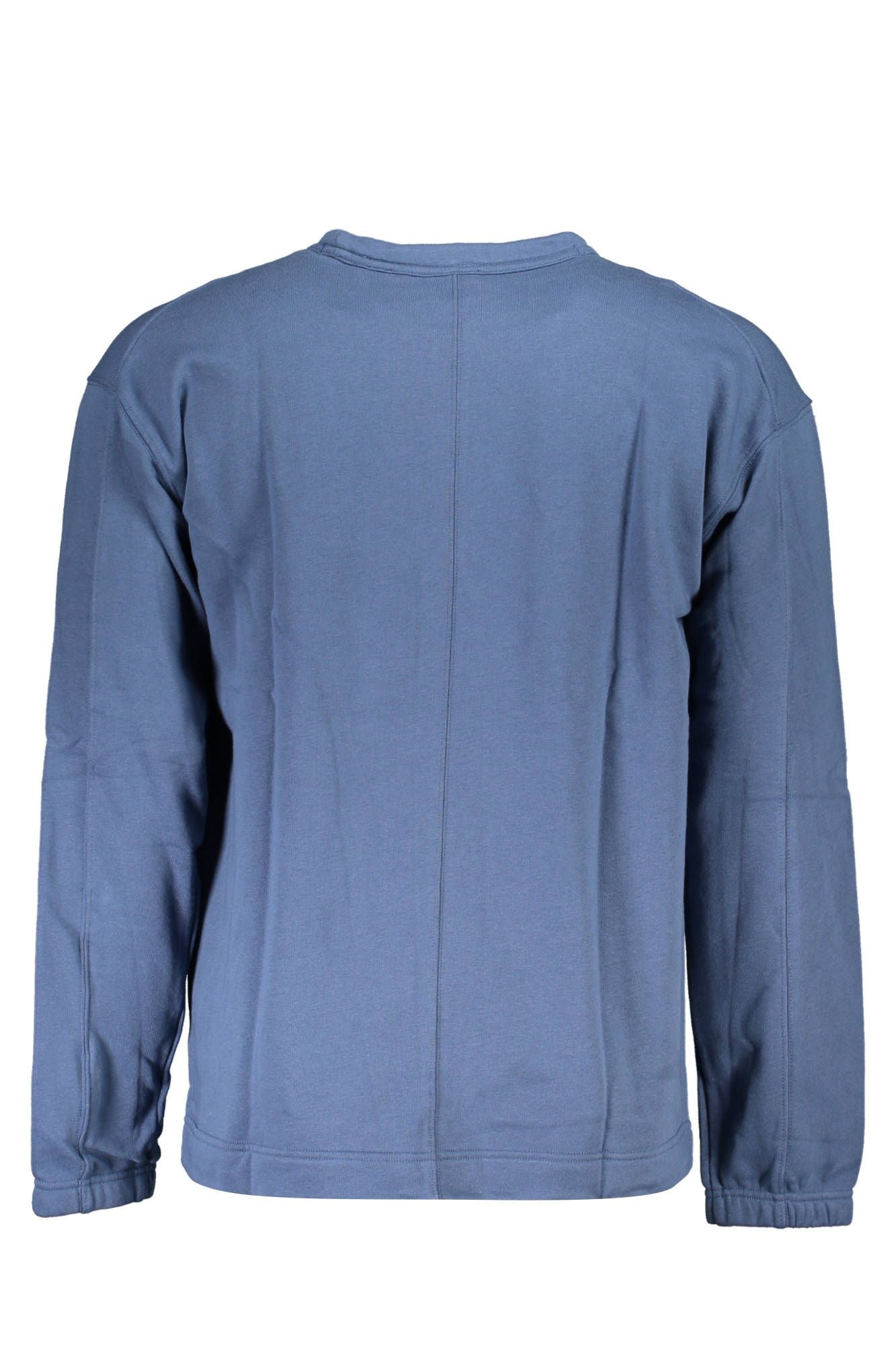 Elevated Blue Cotton Sweater for Men