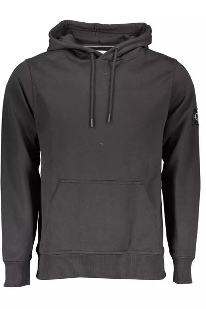 Sleek Cotton Hooded Sweatshirt with Logo