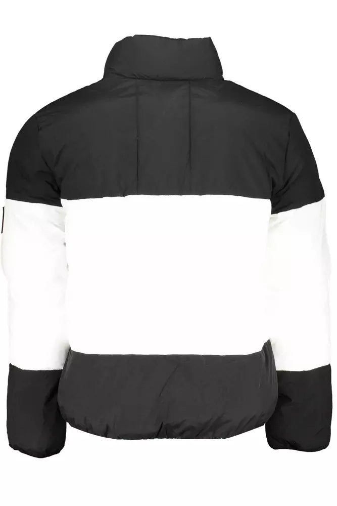 Sleek Black Recycled Polyester Jacket