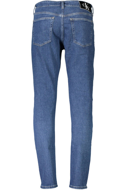 Sleek Slim Tapered Blue Jeans