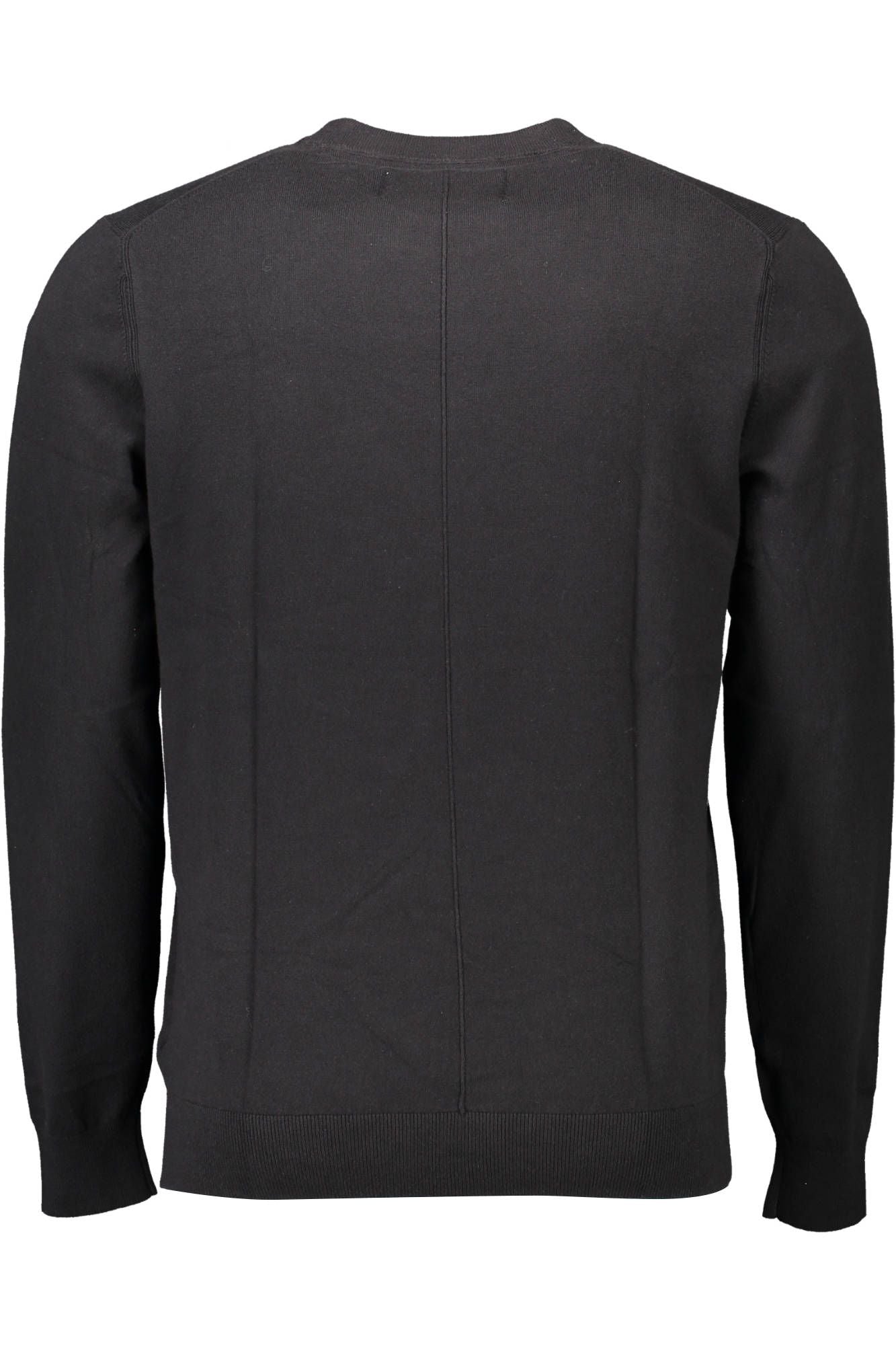 Elegant Black Cotton Sweater for Men
