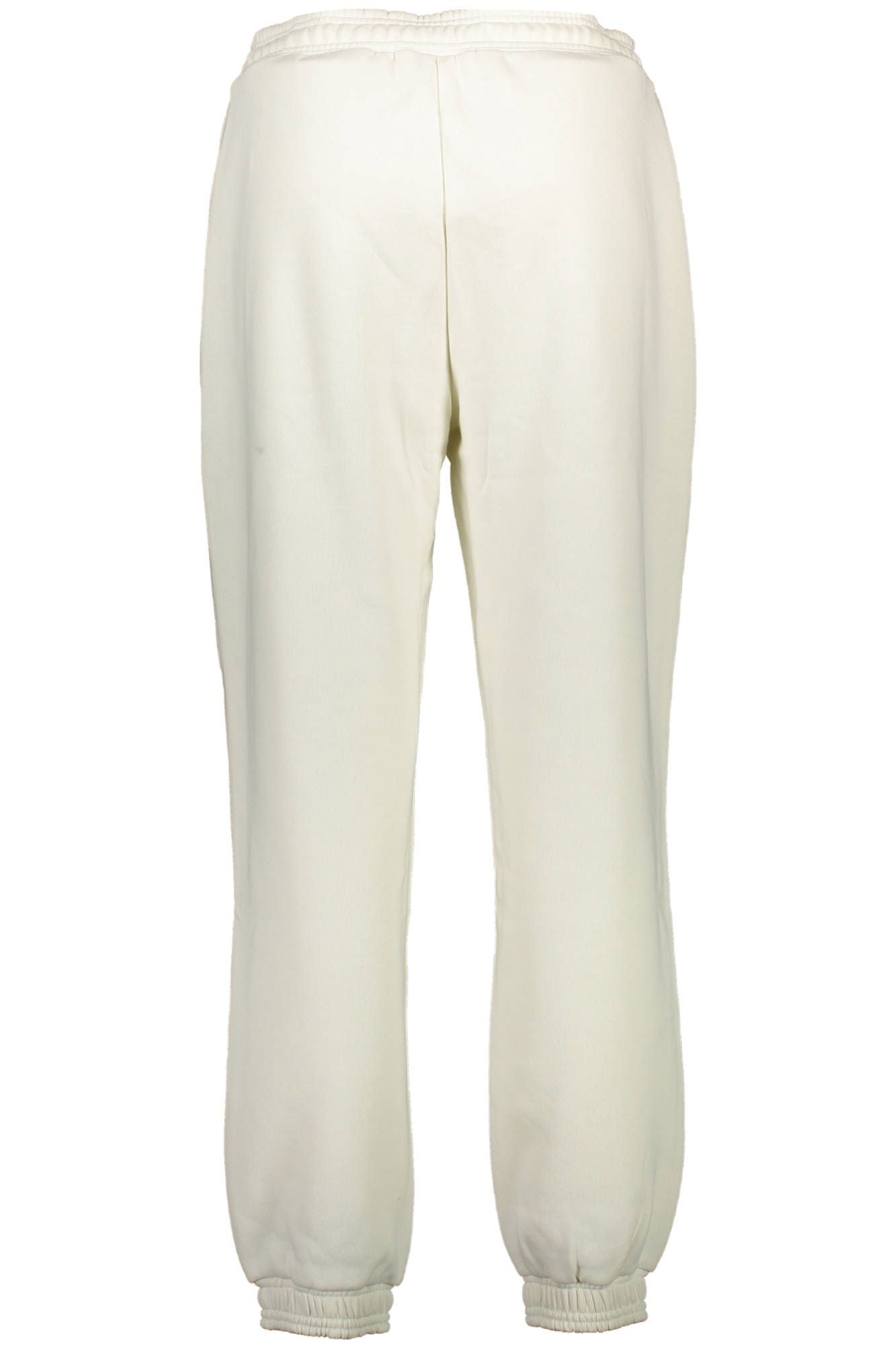 Elegant Sporty Fleece Trousers in White