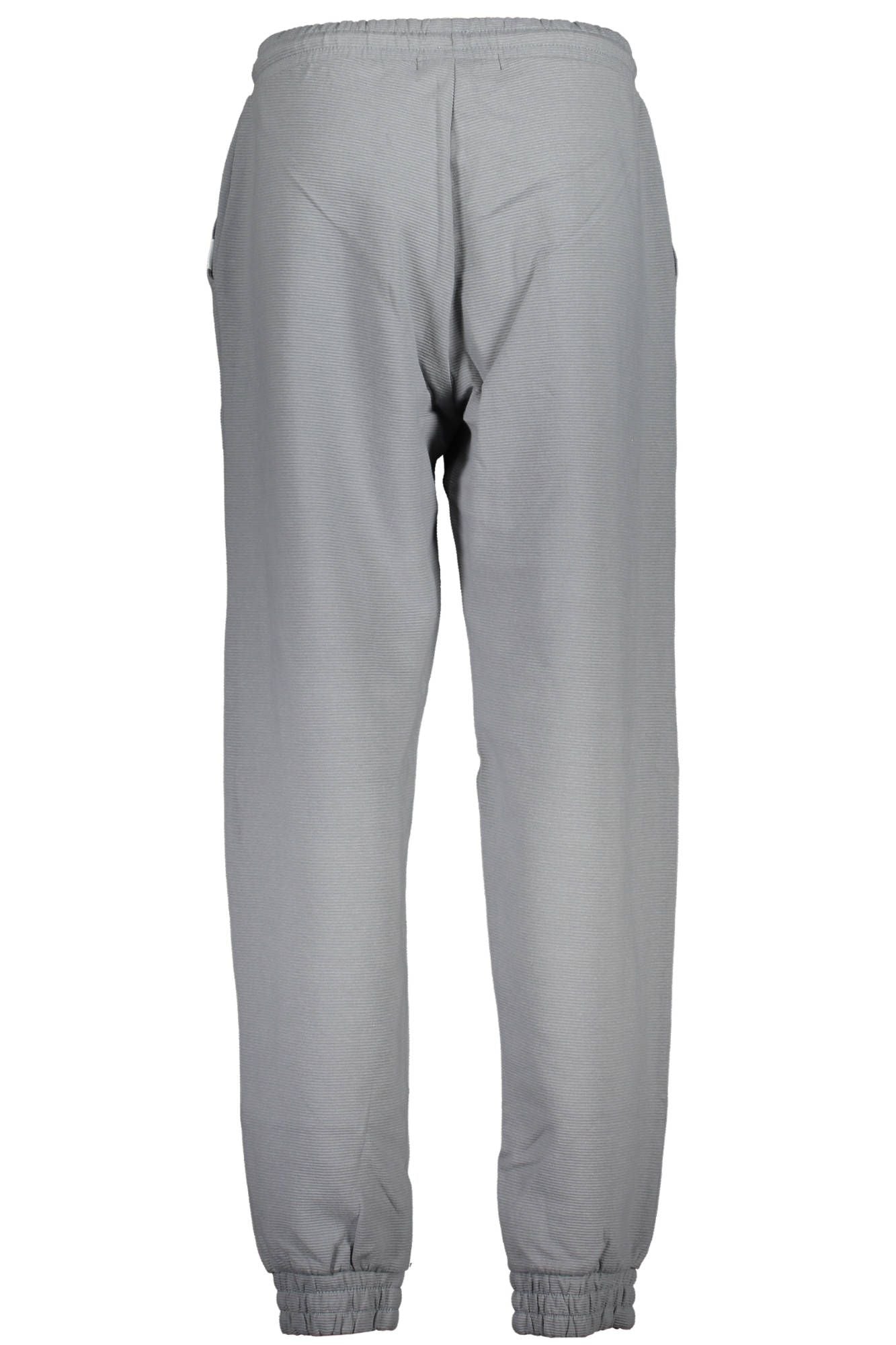 Chic Gray Cotton Sports Trousers