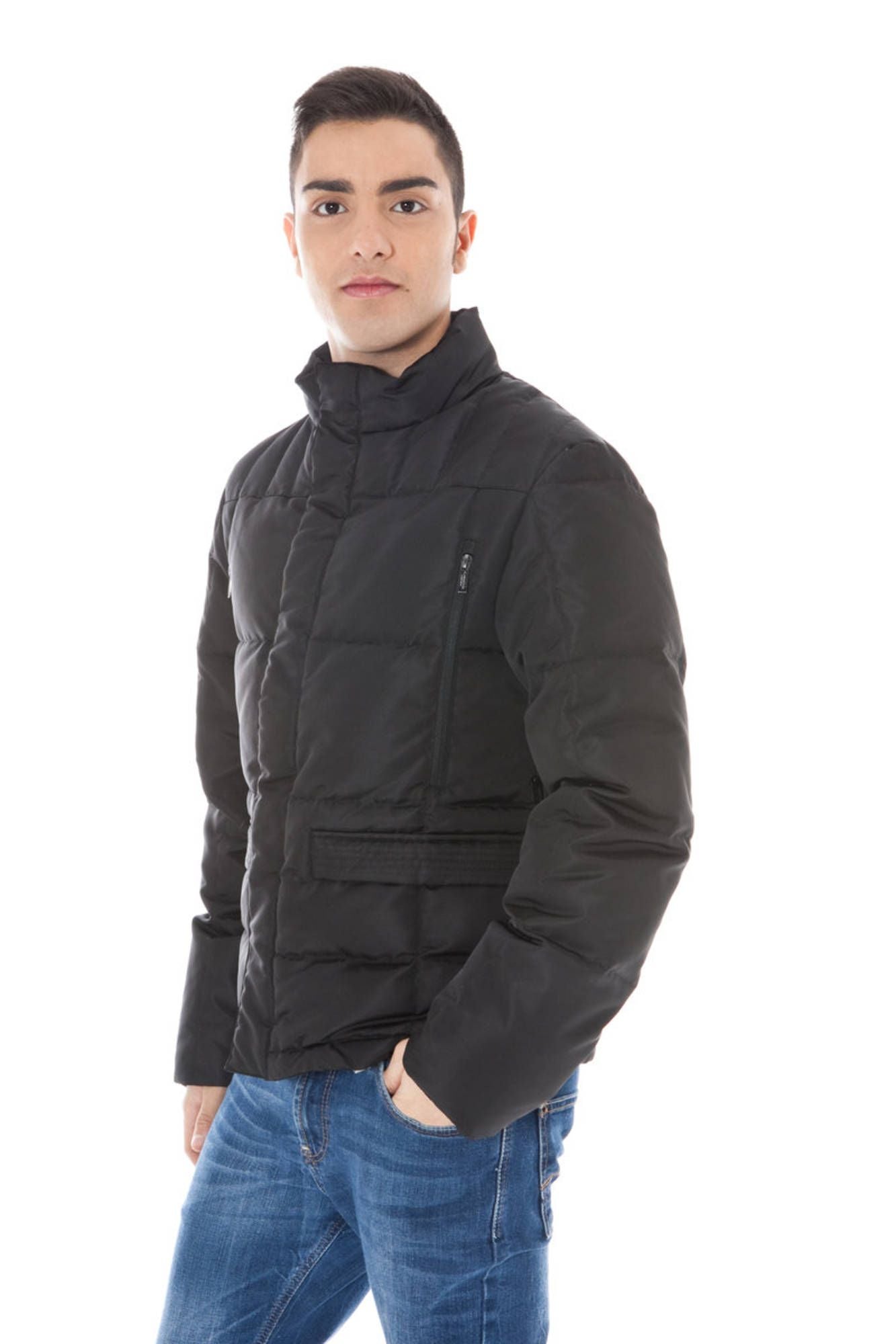 Sleek Long-Sleeve Down Jacket