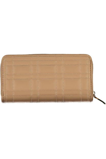 Elegant Beige Polyester Wallet with RFID Block