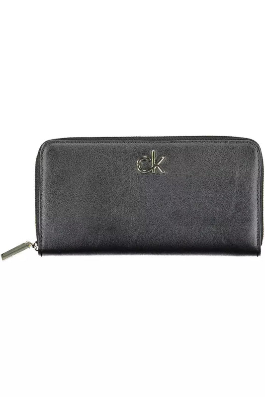 Elegant Black Multi-Compartment Wallet