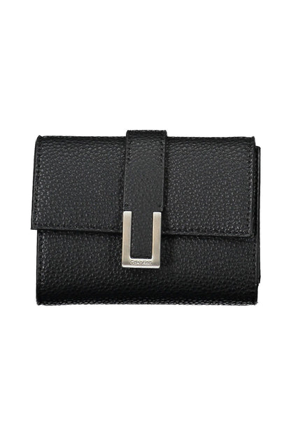 Elegant Snap Closure Wallet with Contrasting Details