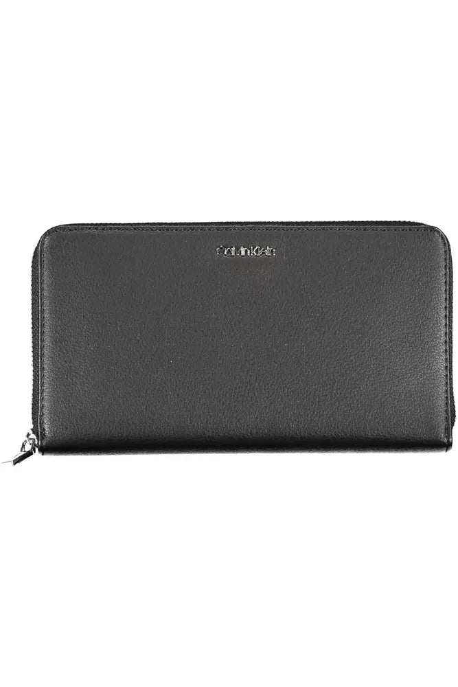 Elegant Black Polyethylene Wallet with RFID Lock