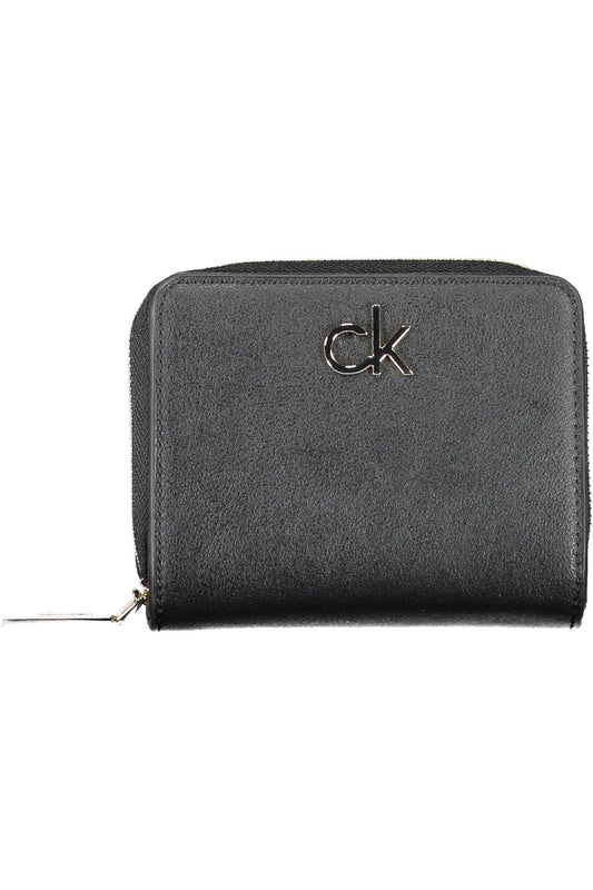 Elegant Black Polyester Wallet with RFID Lock