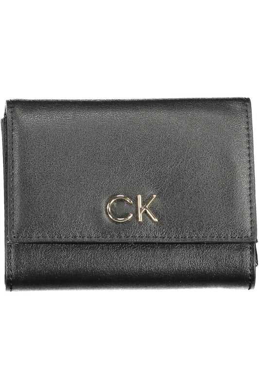 Elegant Black Polyester Wallet