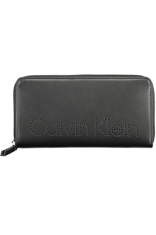 Sleek RFID-Safe Black Polyurethane Wallet