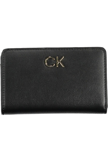 Elegant Black Polyester Wallet with RFID Lock