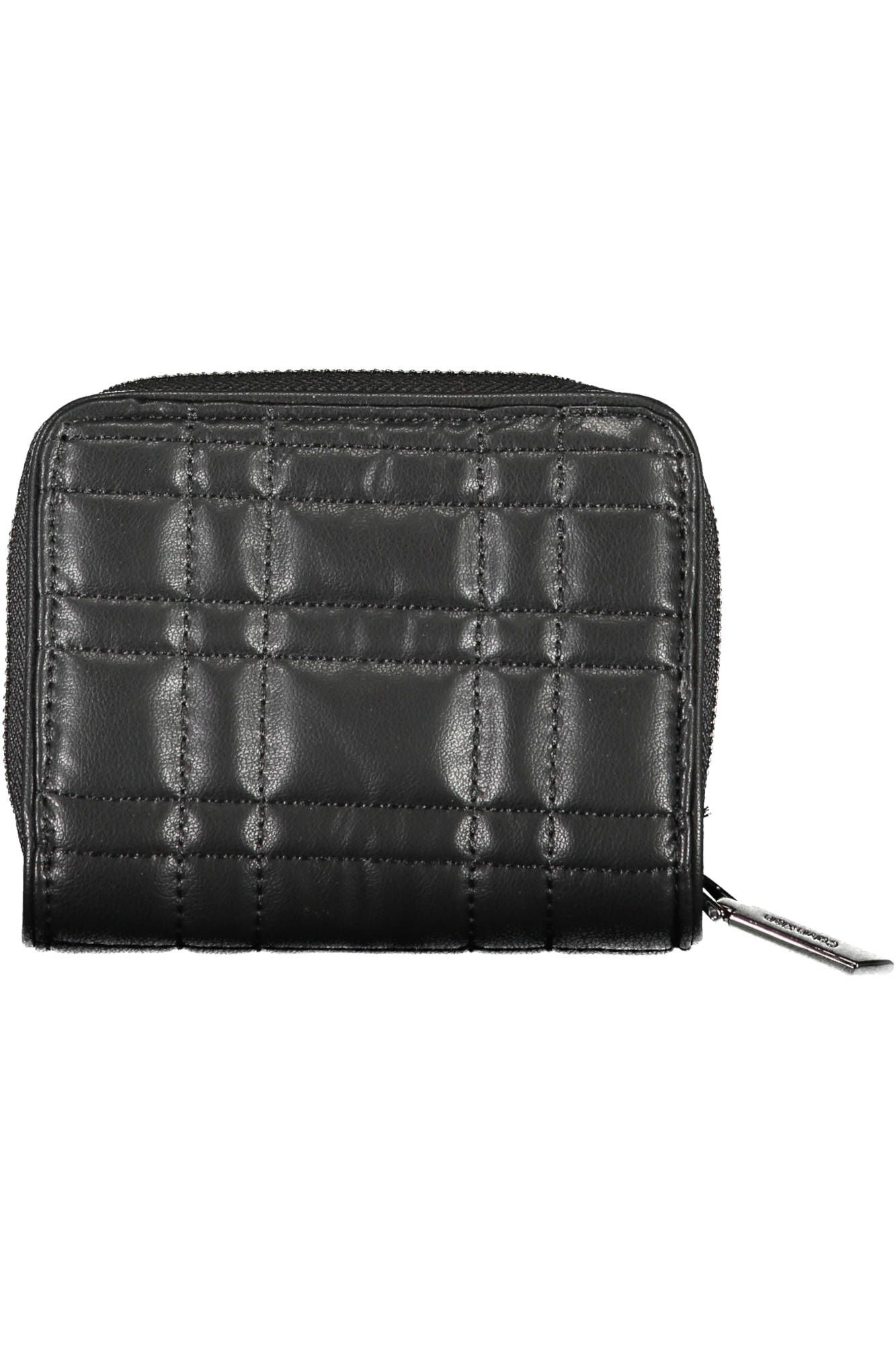 Sleek RFID-Blocking Zip Wallet in Classic Black