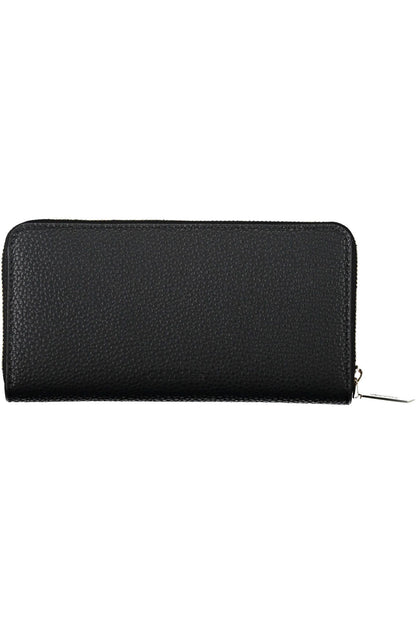 Elegant Black Five-Compartment Wallet