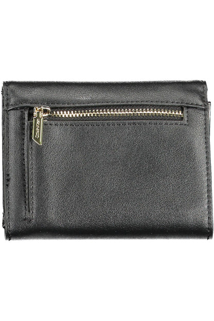 Elegant Black Polyester Wallet