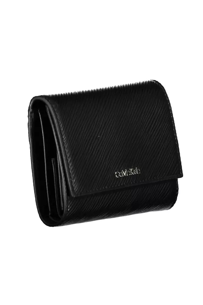 Elegant Black RFID-Blocking Wallet with Snap Closure