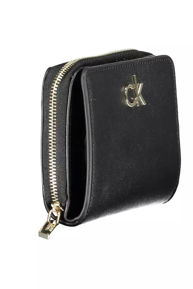 Elegant Black RFID Wallet with Secure Closure