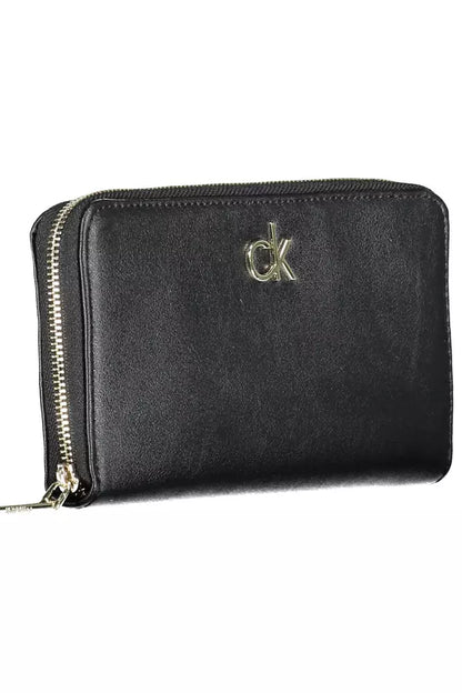 Elegant Black Multi-Compartment Wallet