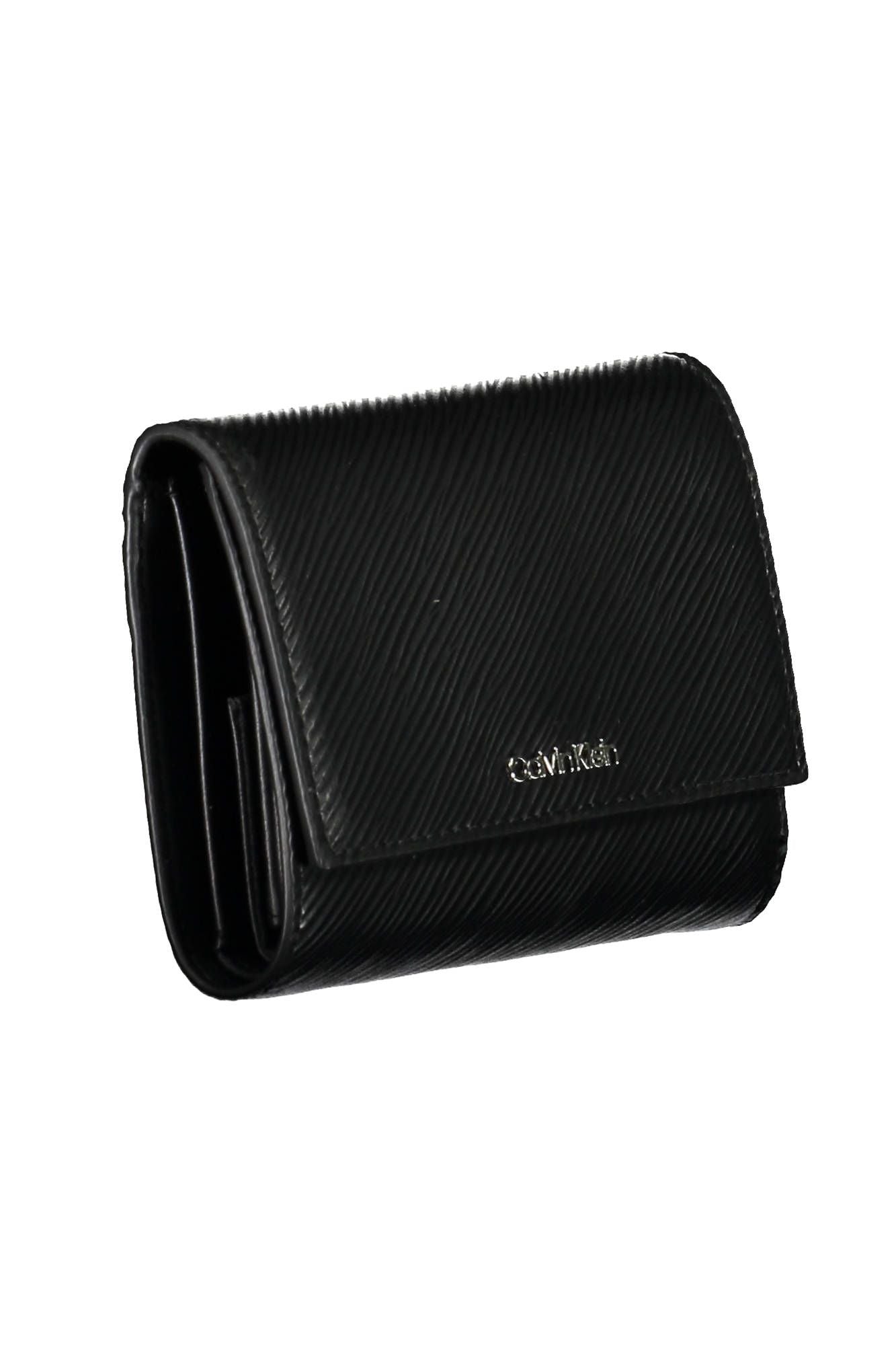 Elegant Black Polyurethane Wallet with RFID Blocker