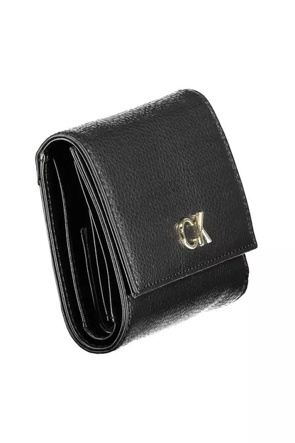 Sleek Black Polyethylene Wallet with RFID Lock