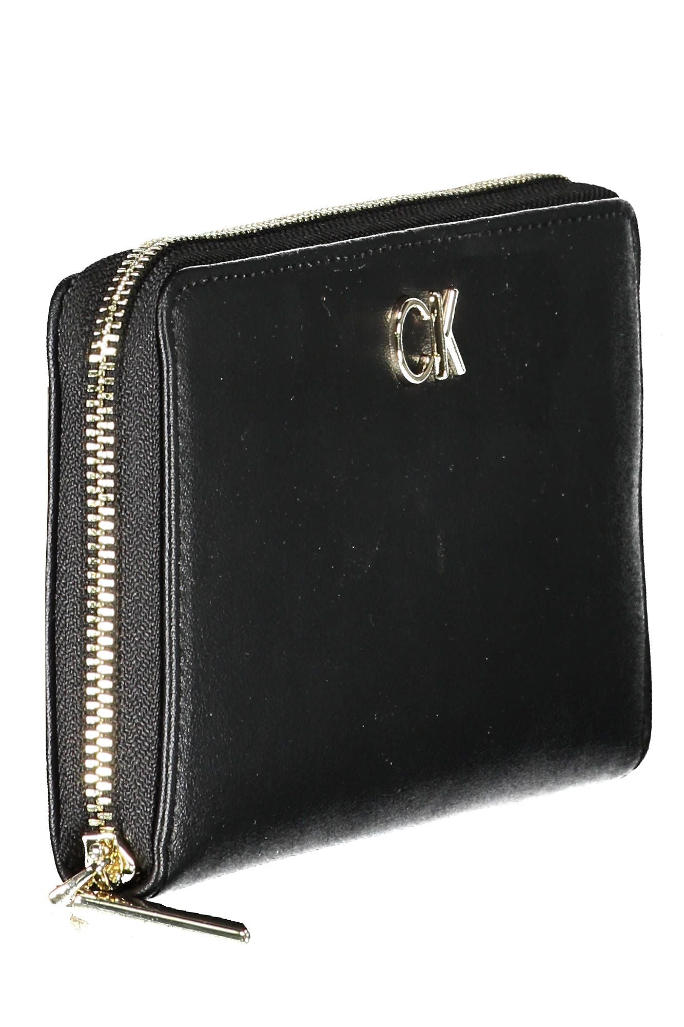 Elegant Black Five-Compartment Wallet