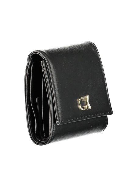 Elegant Black Polyester Wallet