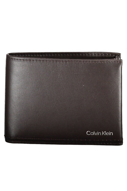 Sleek Brown Leather Wallet with RFID Blocker