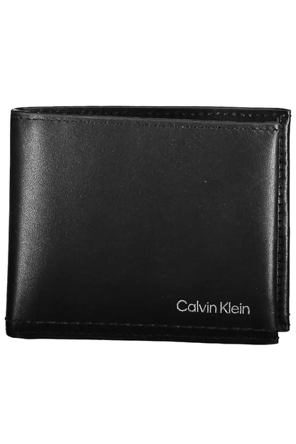 Sleek Black Leather RFID Blocking Wallet