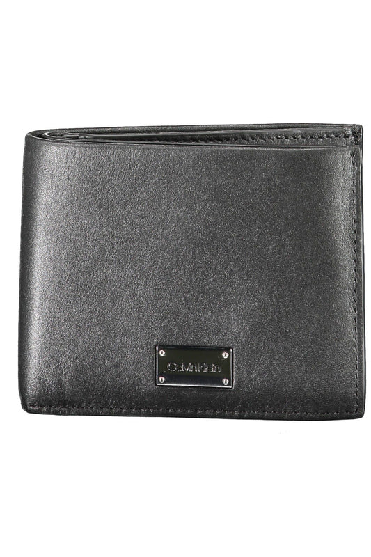 Sleek Black Leather RFID Wallet