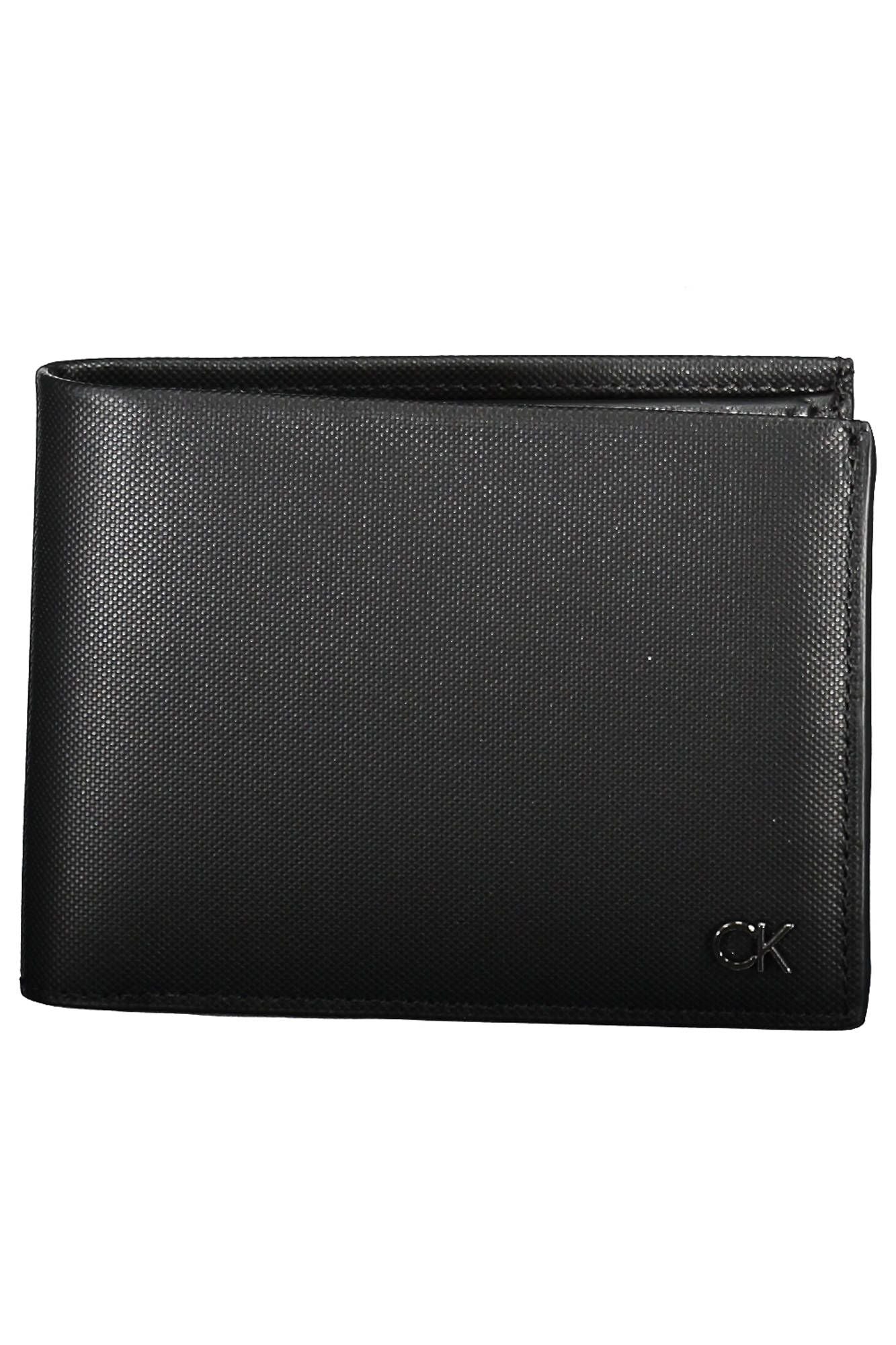 Sleek Black Leather Wallet with RFID Blocker