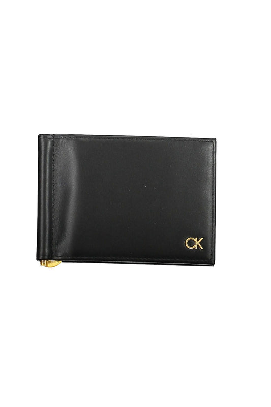 Sleek Black Leather RFID Wallet