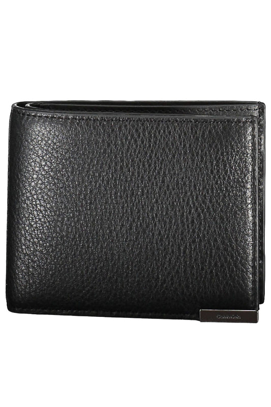 Sleek Black Leather RFID Wallet